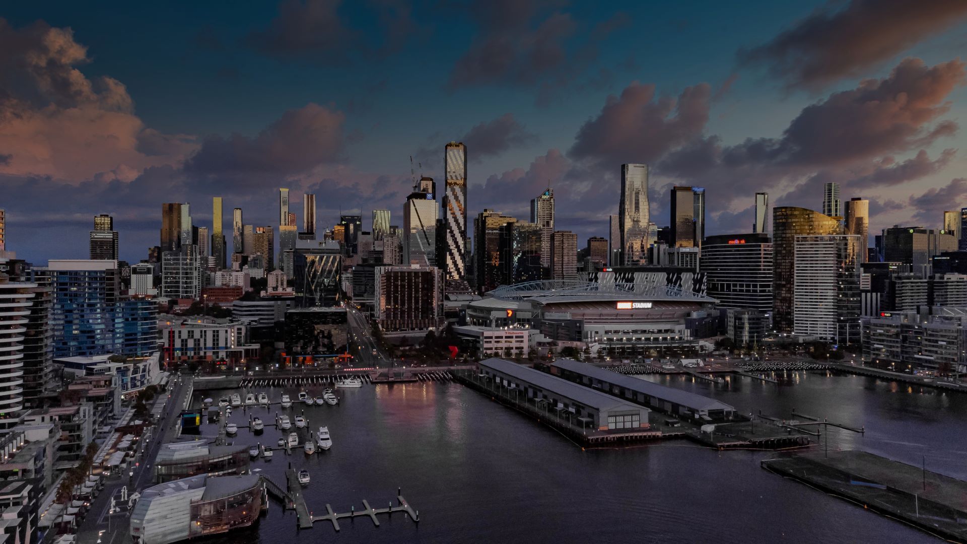 Nighttime in Docklands, VIC